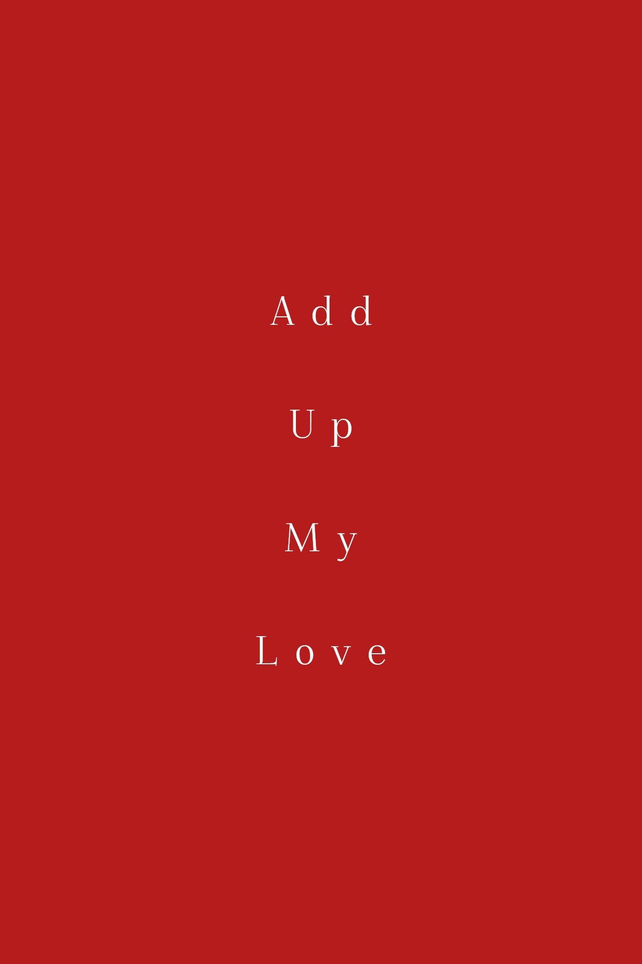 Add Up My Love