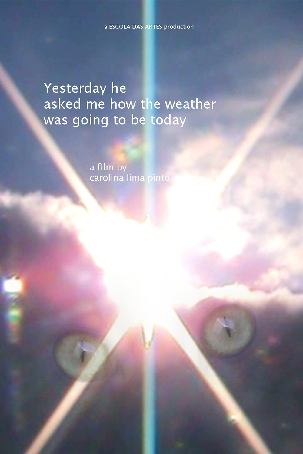 Yesterday he asked me how the weather was going to be today