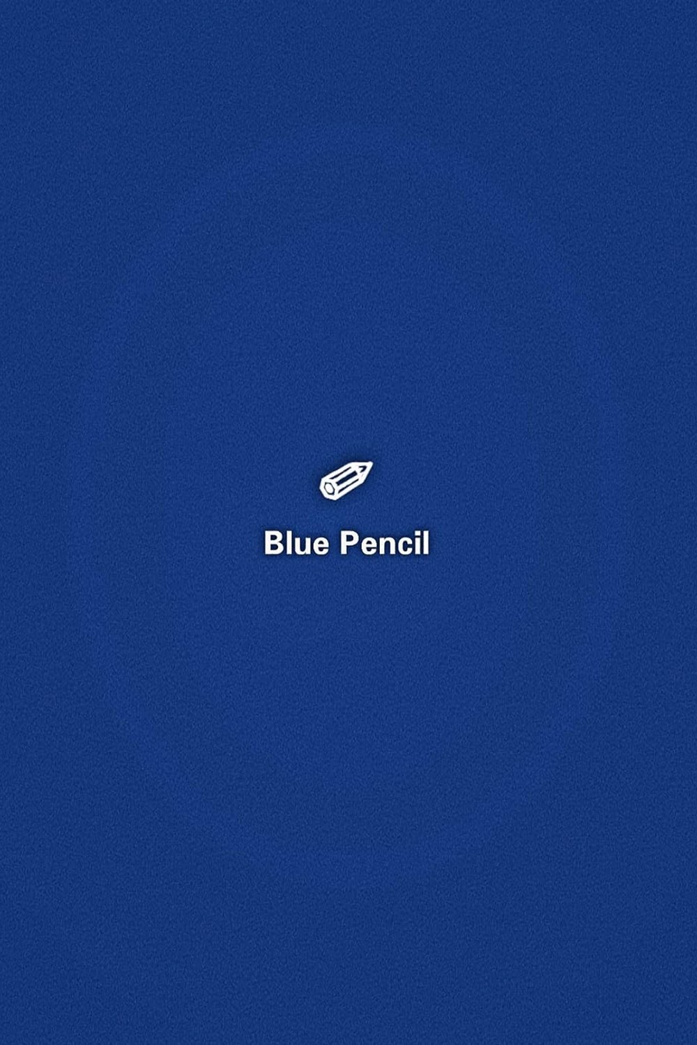 blue pencil