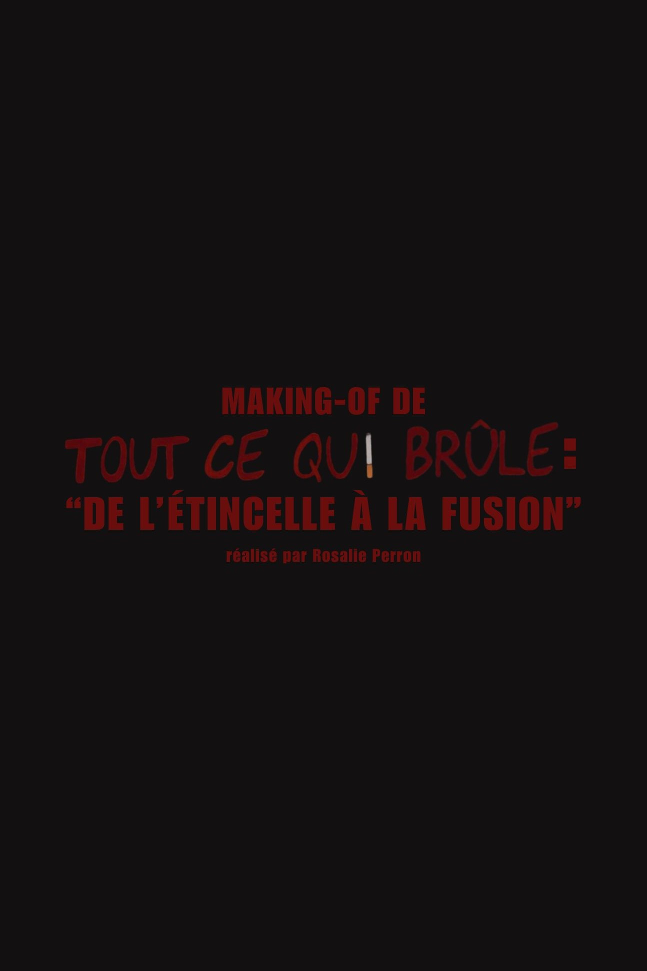 De l'étincelle à la fusion (Making-of "Tout ce qui brûle")