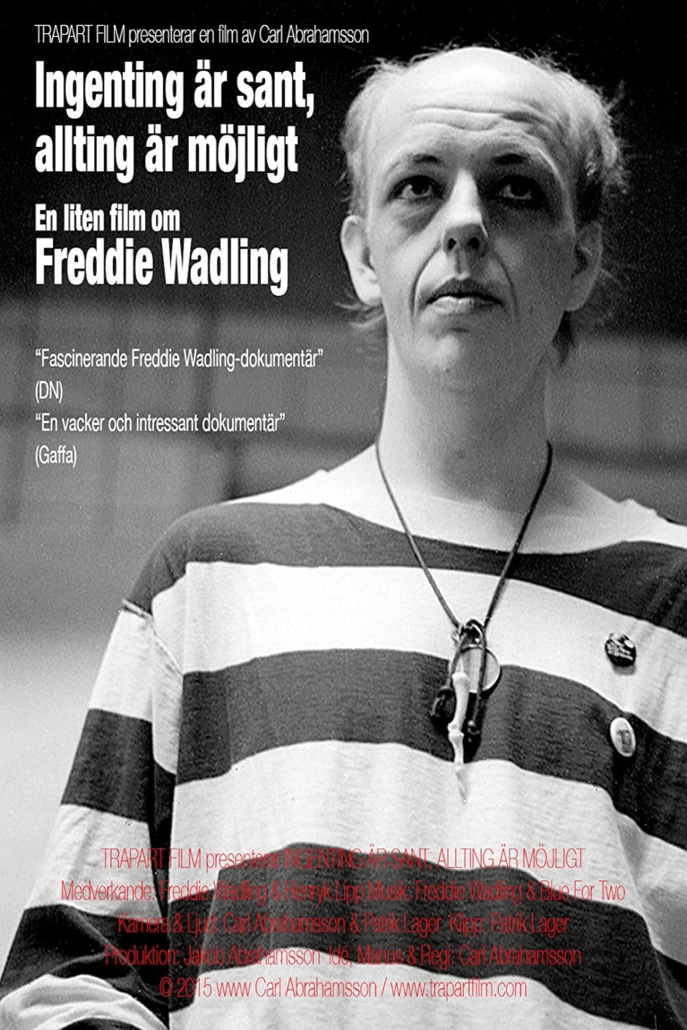 Ingenting är sant, allting är möjligt – en liten film om Freddie Wadling