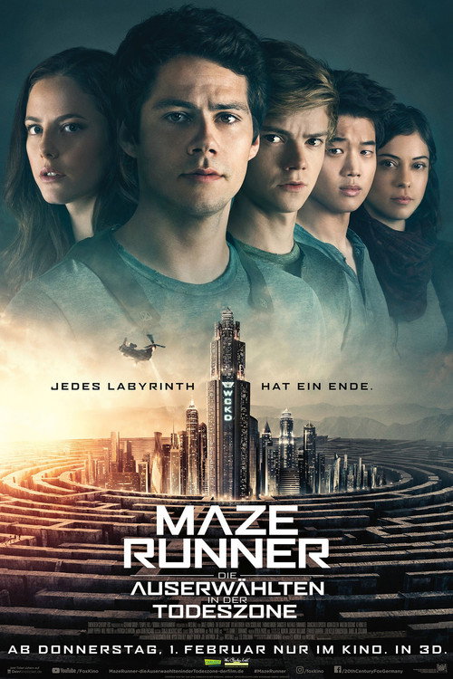 Poster für Maze Runner - Die Auserwählten in der Todeszone