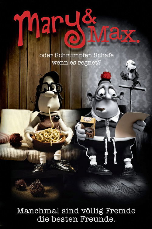 Poster für Mary & Max - oder: Schrumpfen Schafe, wenn es regnet?
