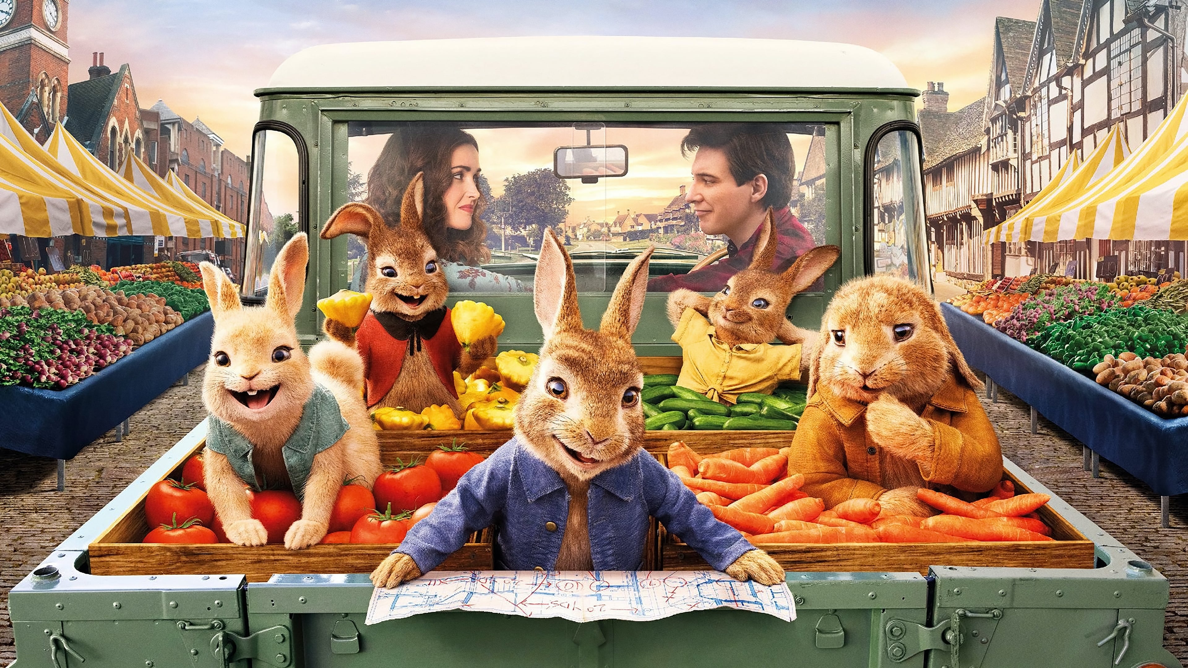 Peter Hase 2 - Ein Hase macht sich vom Acker (2021) . Film Wallpaper