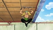 Fierce Sword Attacks! Zoro vs. Kaku, Powerful Sword Fighting Showdown!