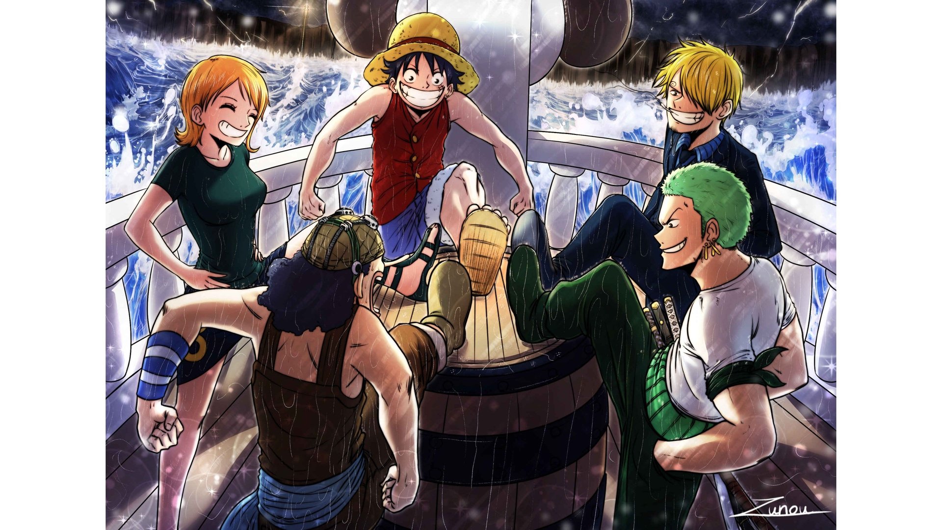 One Piece Season 7 Episode 210 : Silver Fox Foxy! The Merciless Interference!
