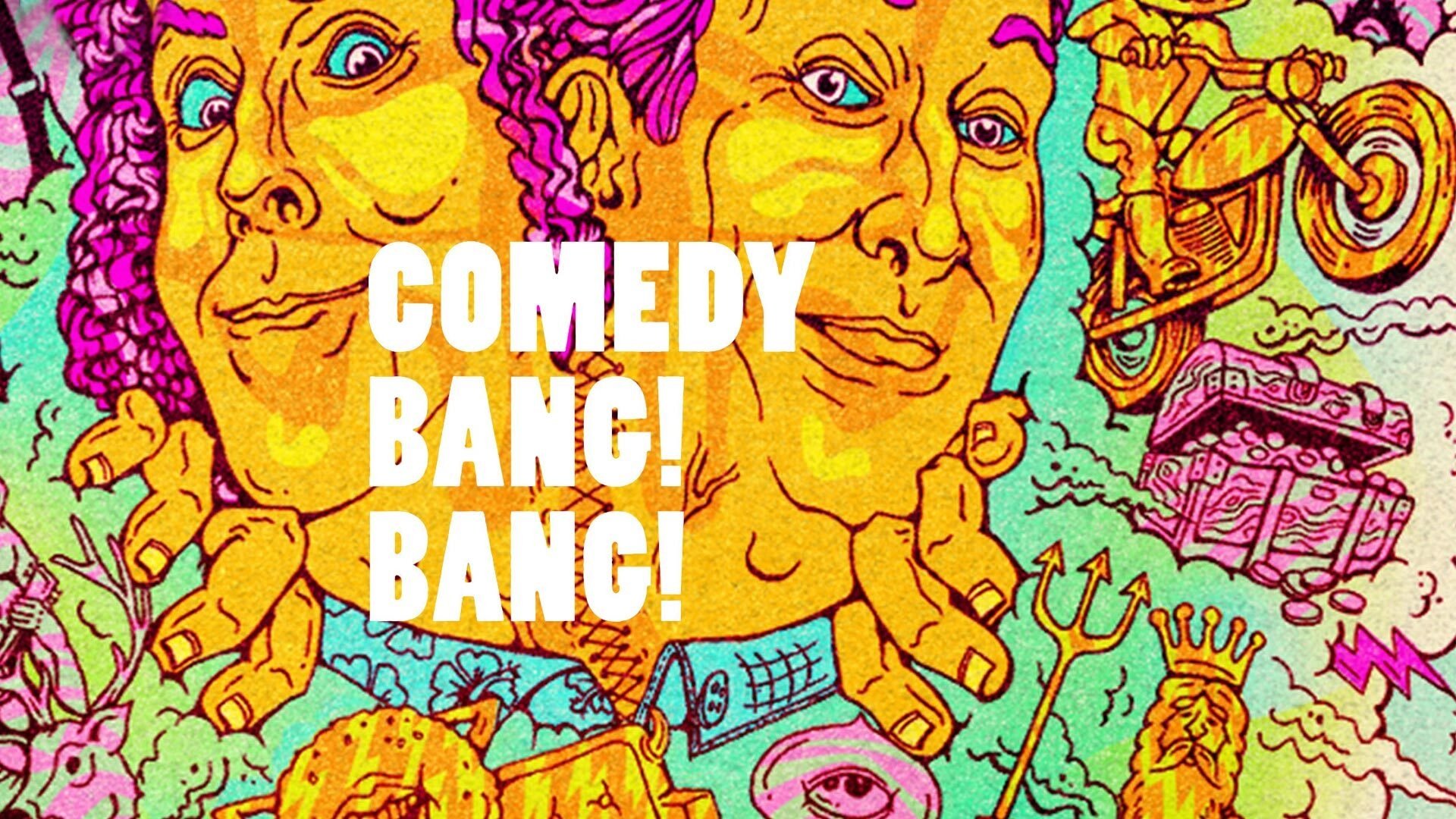 Comedy Bang! Bang! Season 3 Episode 11 : Ellie Kemper Wears a Purple Ruffled Sleeveless Top & Lavender Flats