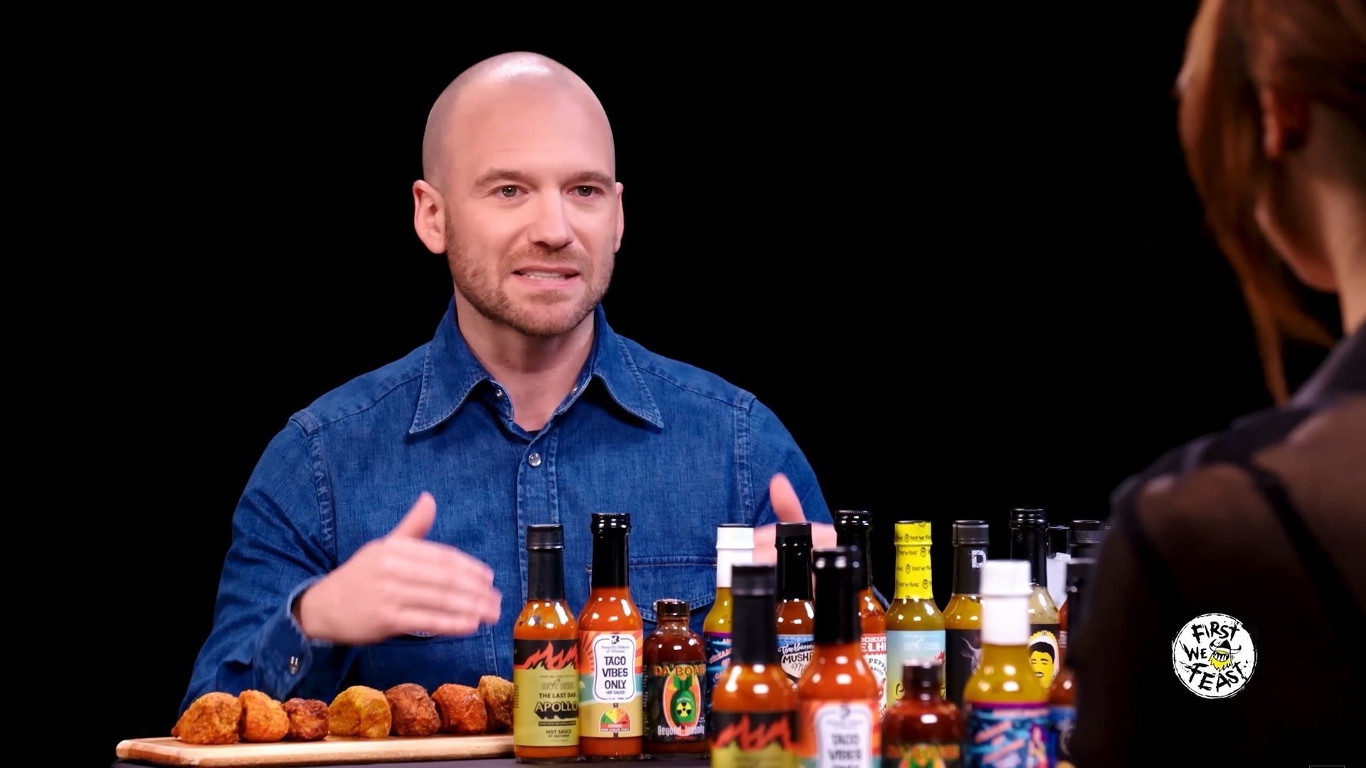 Hot Ones Season 23 Episode 8 : Jamie Dornan Gets Punched in the Face by Spicy Wings