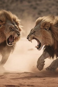 Caught in the Act: Lion Brawl