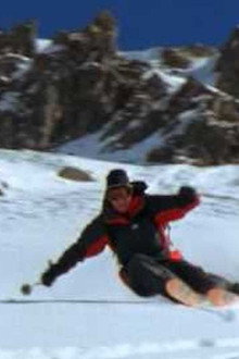 Behind the Skis