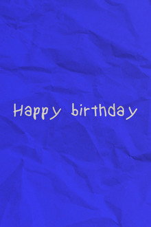 Happy birthday