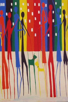 Painting with 14 Personalities