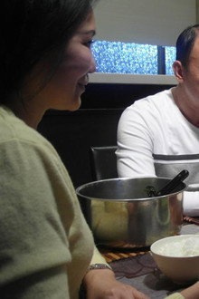 飯桌上