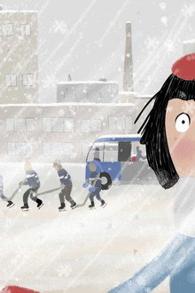 La fille au béret rouge