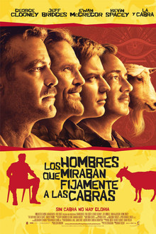 Los hombres que miraban fijamente a las cabras