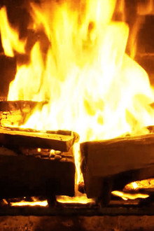 Fireplace for Your Home Crackling Birchwood
