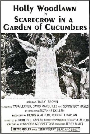 Image Scarecrow in a Garden of Cucumbers