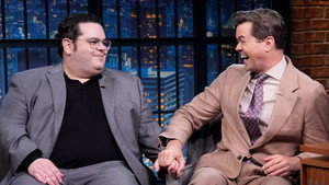 Late Night with Seth Meyers Season 13 :Episode 105  Josh Gad & Andrew Rannells, Hannah Berner