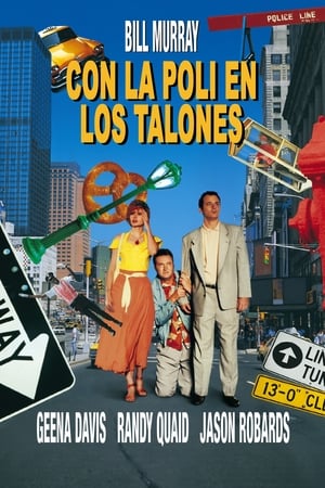 Poster Con la poli en los talones 1990