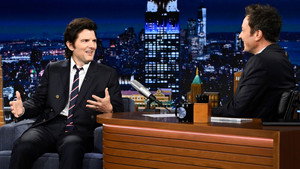 The Tonight Show Starring Jimmy Fallon Season 13 :Episode 144  Adam Scott, Sebastian Maniscalco, Ella Rubin, Dogstar