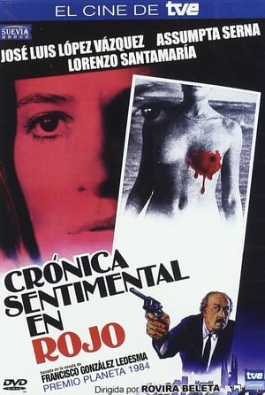 Poster Crónica sentimental en rojo 1986