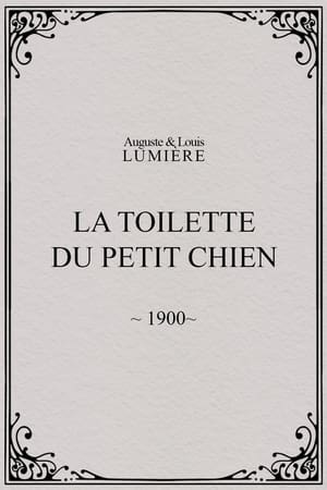 Poster La toilette du petit chien 1900