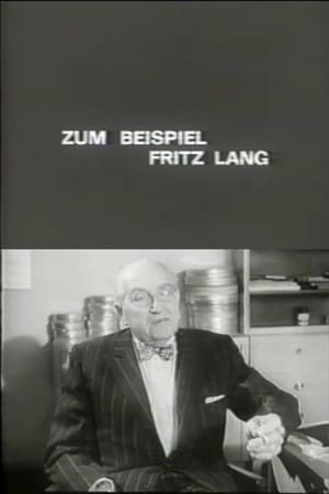 Poster Zum Beispiel: Fritz Lang 1968