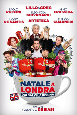 Poster Natale a Londra - Dio salvi la Regina 2016