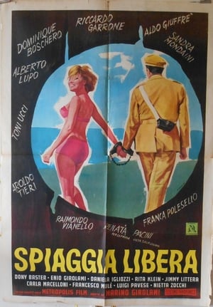 Poster Spiaggia libera 1966