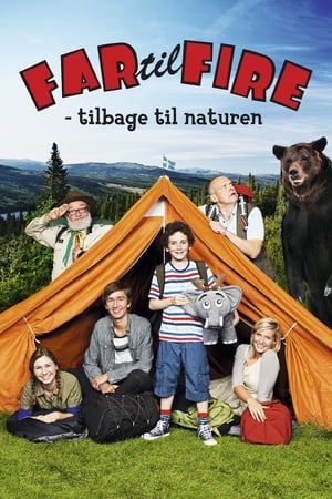Poster Vader met vier kinderen - terug naar de natuur 2011