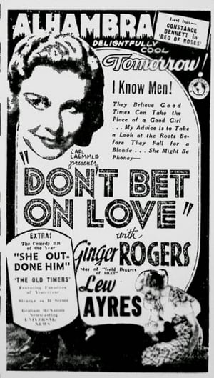 Poster Don't Bet on Love 1933