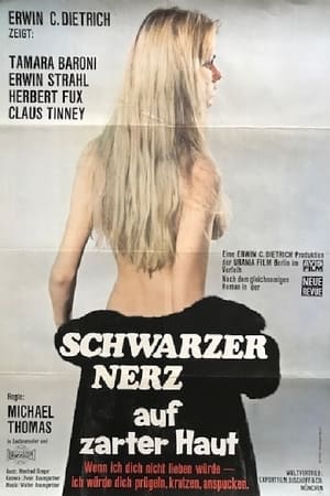 Schwarzer Nerz auf zarter Haut 1970