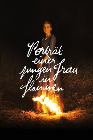 Poster Porträt einer jungen Frau in Flammen 2019