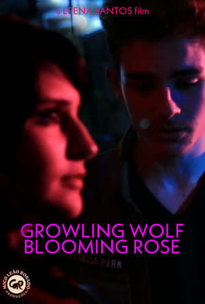 Poster Growling Wolf, Blooming Rose 2024