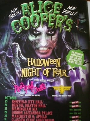 Poster Alice Cooper: Halloween Night of Fear 2011