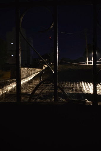 views smoking a cigarette at the window (with stealth)