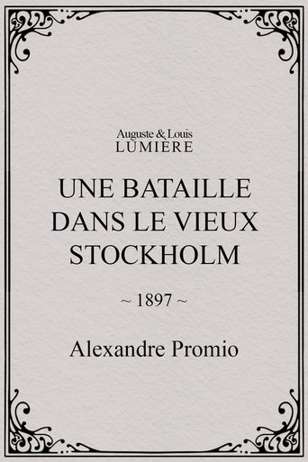 Une bataille dans le vieux Stockholm