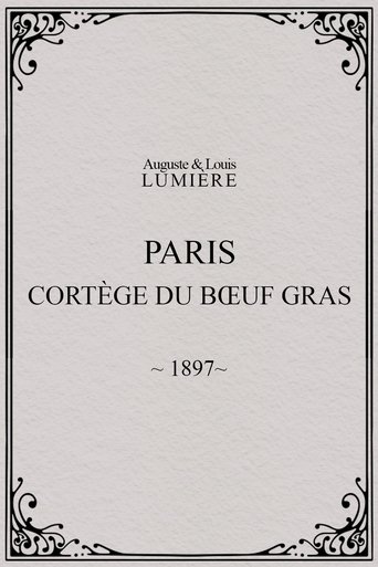 Paris, cortège du bœuf gras (char du prince du carnaval)