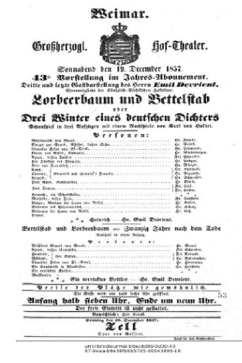 Lorbeerbaum und Bettelstab