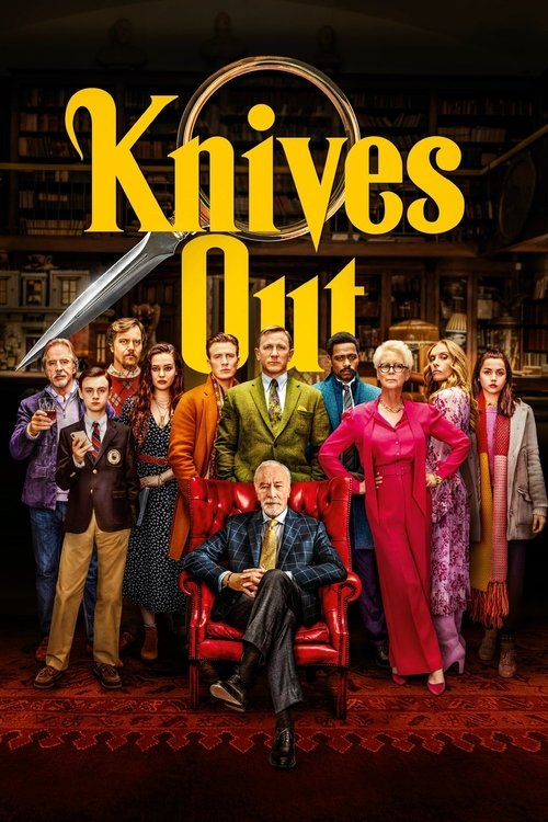 Movie poster for “Knives Out”.