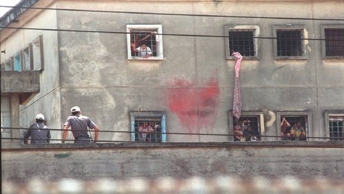 God and Devil on Top of the Wall