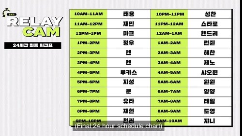 NCT 24hr RELAY CAM