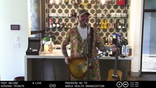 Post Malone Nirvana Tribute Livestream
