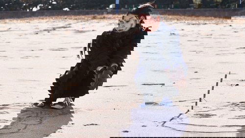 On the Beach at Night Alone