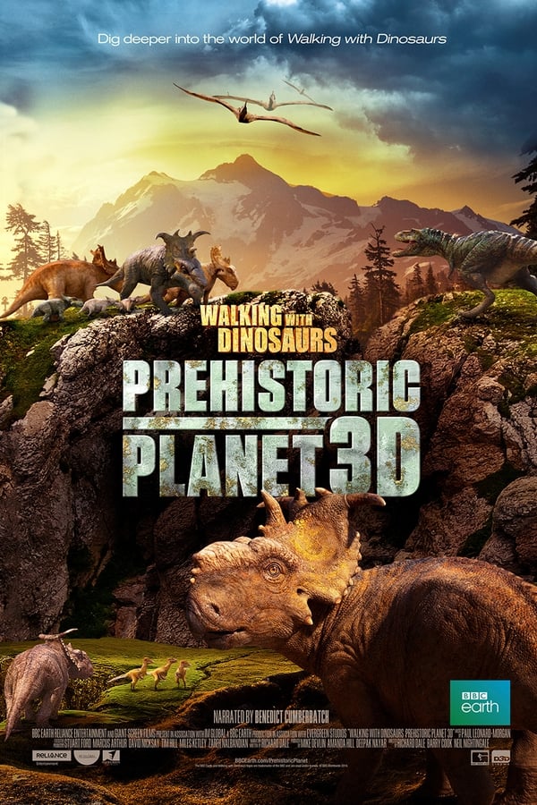 Walking with Dinosaurs 3D is a film depicting life-like 3D dinosaur characters set in photo-real landscapes that transports audiences to the prehistoric world as it existed 70 million years ago. The film is based on the 1999 documentary television miniseries Walking with Dinosaurs, produced by the BBC. Walking with Dinosaurs 3D is being produced by Evergreen Studios, the company that produced Happy Feet, and it is was released on October 11, 2013.
