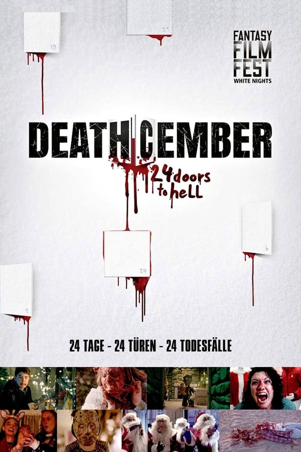 24 Tage - 24 Türen - 24 Todesfälle: DEATHCEMBER ist der ultimative Horror-Anthologie-Film für die Vorweihnachtszeit und zugleich der weltweit erste filmische Adventskalender. Hinter seinen Türchen lauern 24 grausige Visionen von prominenten Regisseuren aus der ganzen Welt, die die Zeit der Liebe in eine Zeit der Angst verwandeln - mit wunderbaren Geschenken aus Blut und Schrecken, die das Publikum auspacken darf. Wer erinnert sich nicht gerne an die glückliche Kindheit, als man im Dezember täglich ein Türchen des Kalenders öffnen durfte. DEATHCEMBER bringt diese wohligen Erinnerungen zurück, allerdings mit einer schauerlichen Finesse.