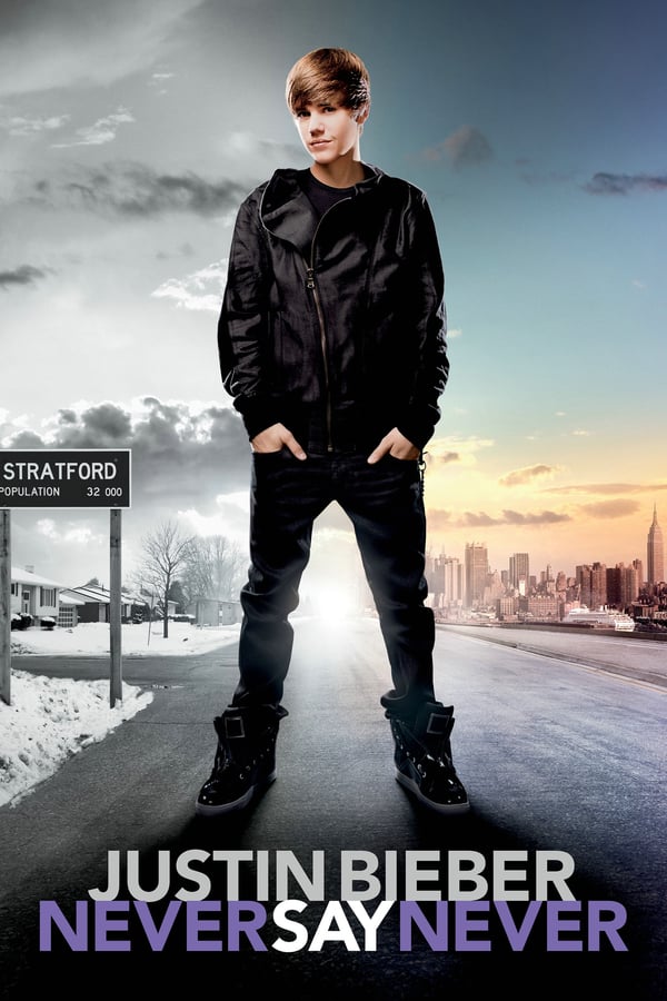 Tells the story of Justin Bieber, the kid from Canada with the hair, the smile and the voice: It chronicles his unprecedented rise to fame, all the way from busking in the streets of Stratford, Canada to putting videos on YouTube to selling out Madison Square Garden in New York as the headline act during the My World Tour from 2010. It features Usher, Scooter Braun, Ludacris, Sean Kingston, Antonio \L.A.\ Reid, Boyz II Men, Miley Cyrus, Jaden Smith, Justin