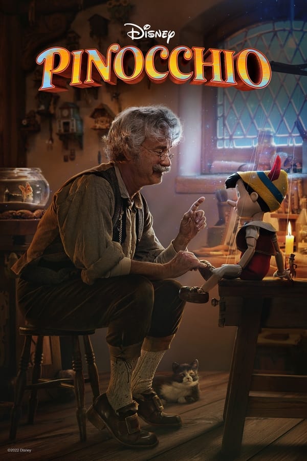 A live action and CGI retelling of the beloved tale of a wooden puppet who embarks on a thrilling adventure to become a real boy. Other characters include Geppetto, the woodcarver who builds and treats Pinocchio as if he were his real son; Jiminy Cricket, who serves as Pinocchio’s guide as well as his 