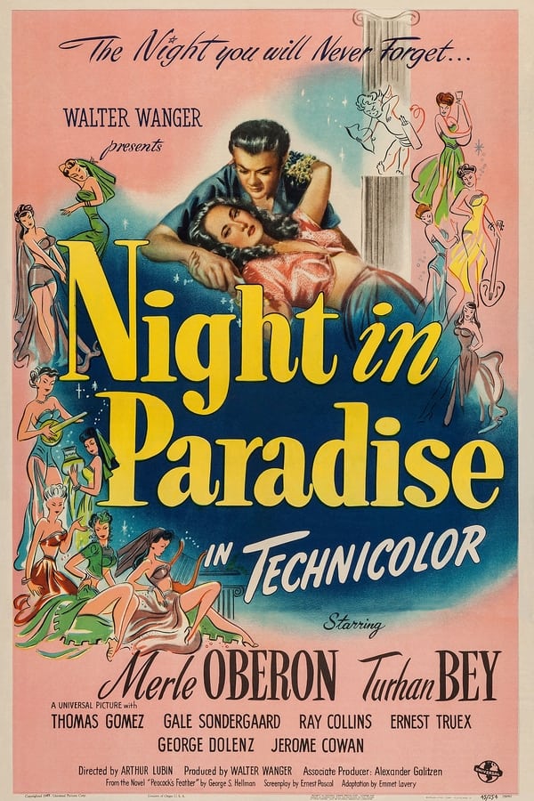 Aesop (Turhan Bey) of fable fame poses as an old man and woos away a princess (Merle Oberon) who wants a king (Thomas Gomez) for his gold.