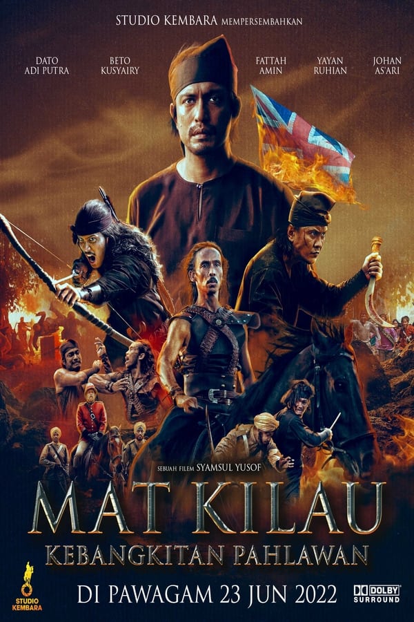 This film tells the rise of a Malay warrior named Mat Kilau and his friends against the British colonialists who came to Pahang in 1890. The greed of British officials and policies, which have imposed excessive taxes, confiscated land belonging to the Malays to reap the treasures of Pahang and disrupted the Islamic way in Pahang has caused dissatisfaction among the rulers and the Malays. The patriotic spirit of Mat Kilau and his friends who rose up against British violence had caused Captain Syers to launch an attack on Mat Kilau. Witness the heroic spirit of Mat Kilau, Tok Gajah and Mat Kilau